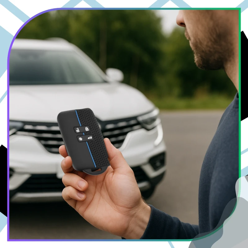 POKROWIEC Etui Silikonowe na kluczyk Renault Clio Megane Captur Dacia Sandero 7.webp