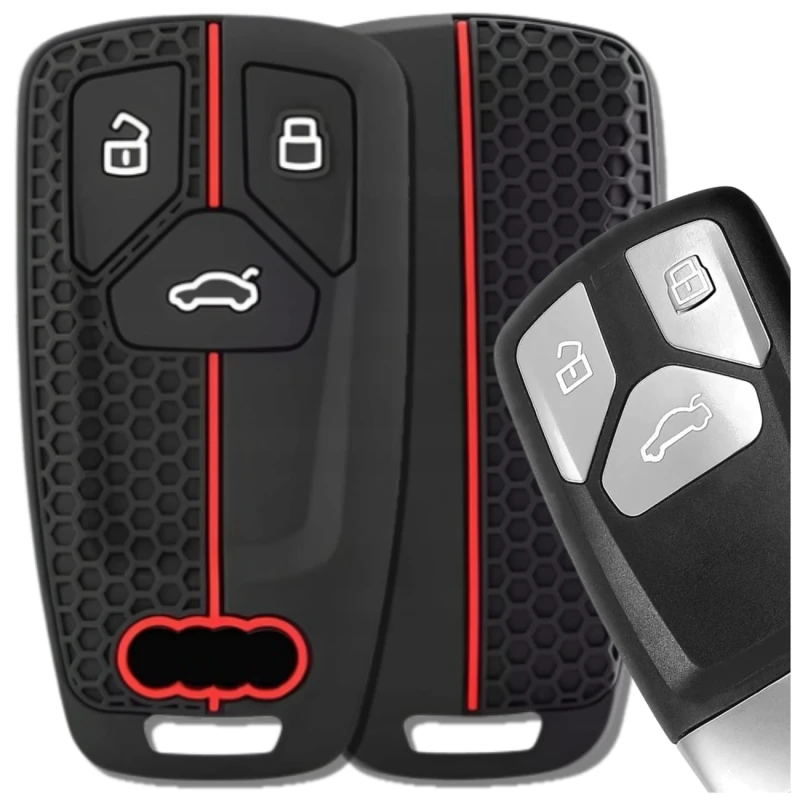 Silikonowe etui na kluczyk Audi A4 B9 Q5 Q7 TT ochronny pokrowiec5.webp