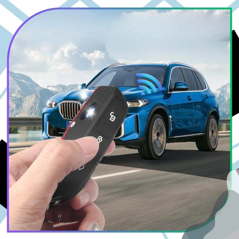 Silikonowe etui na kluczyk BMW serii 7 735i 740Li X7 X1 U11 2023 I7 G07 LCI XM 2.webp