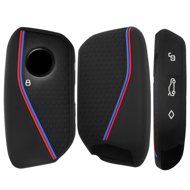Silikonowe etui na kluczyk BMW serii 7 735i 740Li X7 X1 U11 2023 I7 G07 LCI XM 4.webp