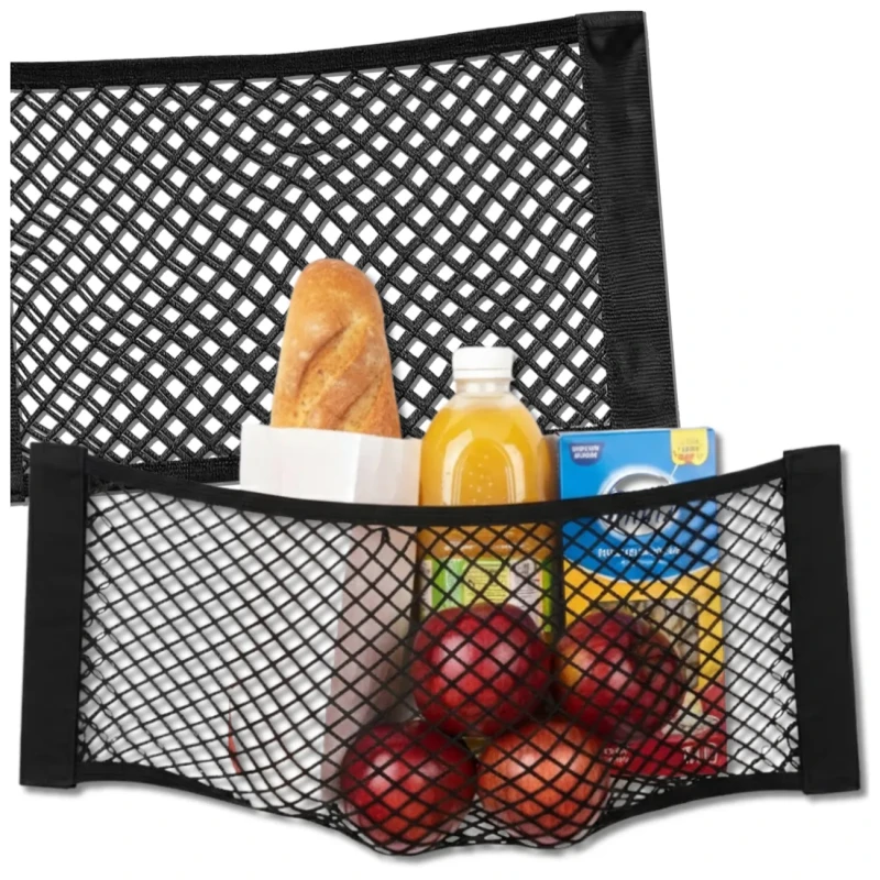 Siatka do bagażnika samochodowego 40x25cm elastyczna na rzep 3.webp