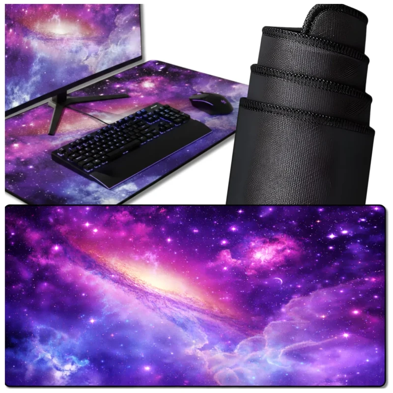 Podkładka pod mysz 90x40 cm na biurko mata gamingowa gwiaździste niebo 3.webp