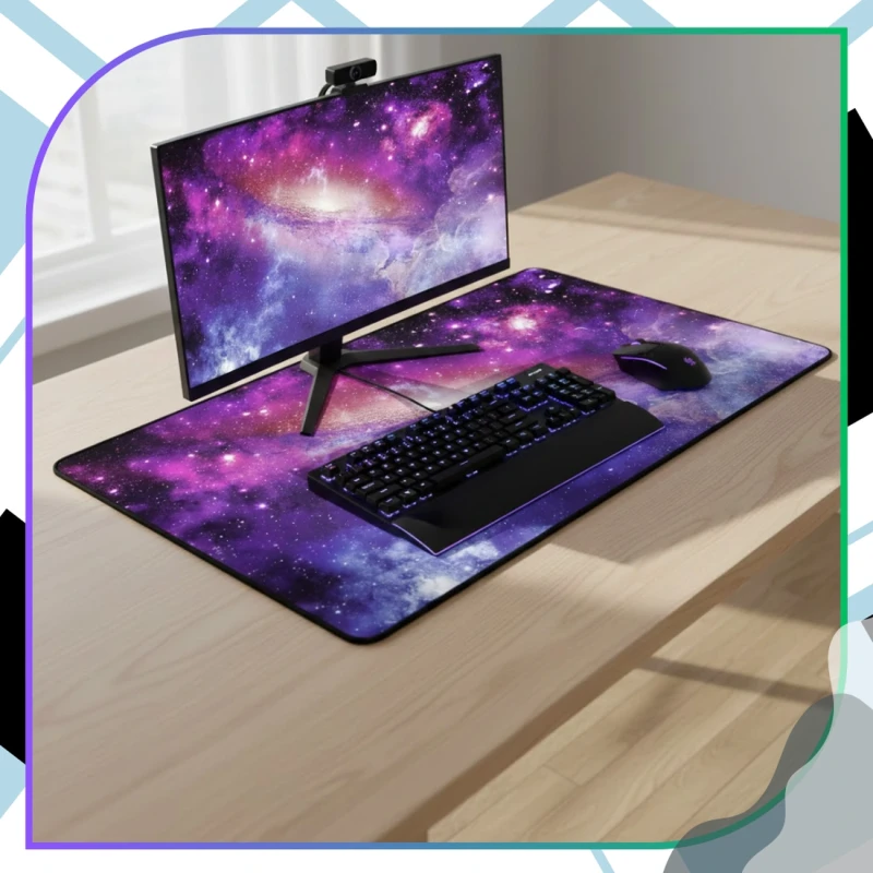 Podkładka pod mysz 90x40 cm na biurko mata gamingowa gwiaździste niebo 5.webp