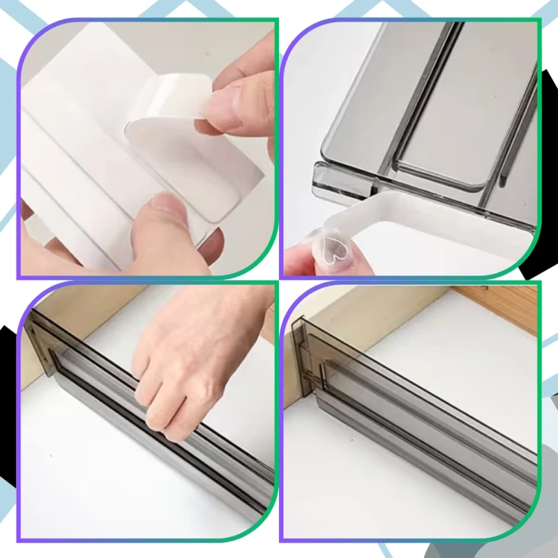 Przegroda do szuflady regulowana zestaw 4szt separator organizer 10.webp