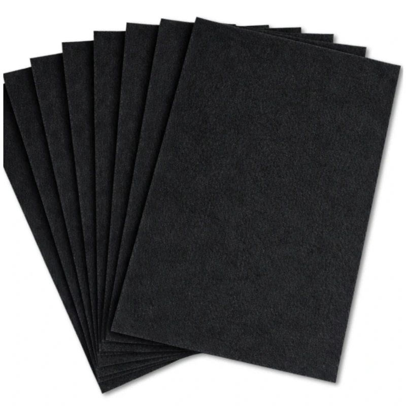 Filc dekoracyjny czarny arkusze filcowe 30x30cm zestaw 10szt 1.webp