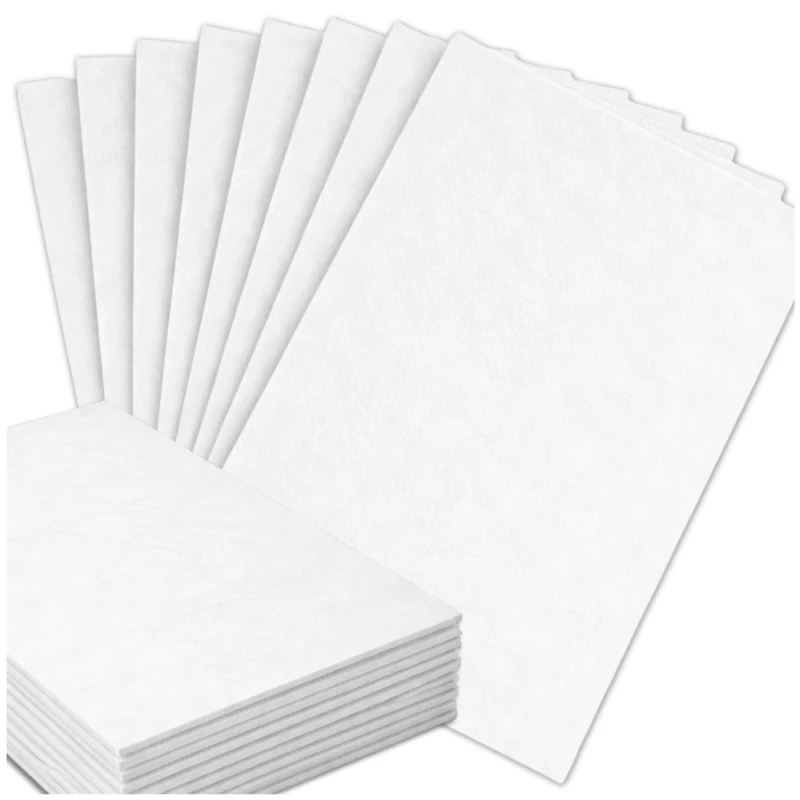 Filc dekoracyjny biały 30x30cm arkusze filcowe zestaw 10szt 2.webp
