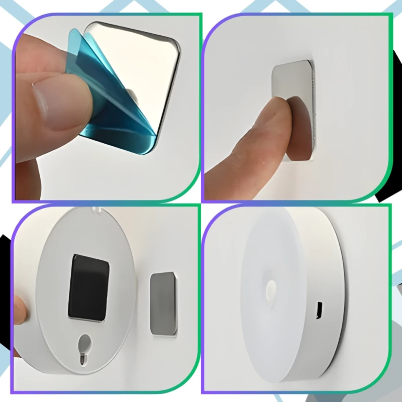 Lampka LED dotykowa ścienna bezprzewodowa USB 11.webp