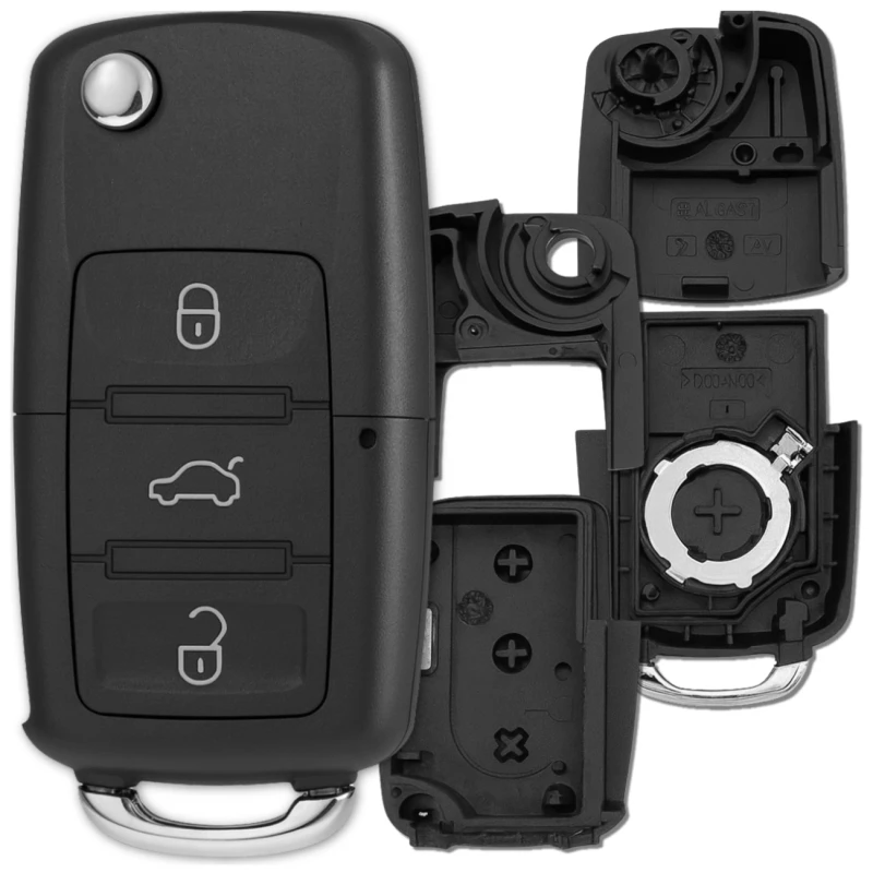 Obudowa kluczyka VW Golf Passat Tiguan Skoda Fabia Octavia Seat Leon 3.webp
