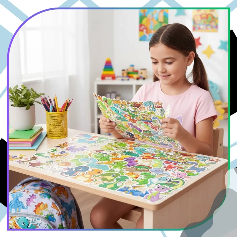 Naklejki dinozaury zestaw 50szt dla dzieci DIY dekoracja 3.webp