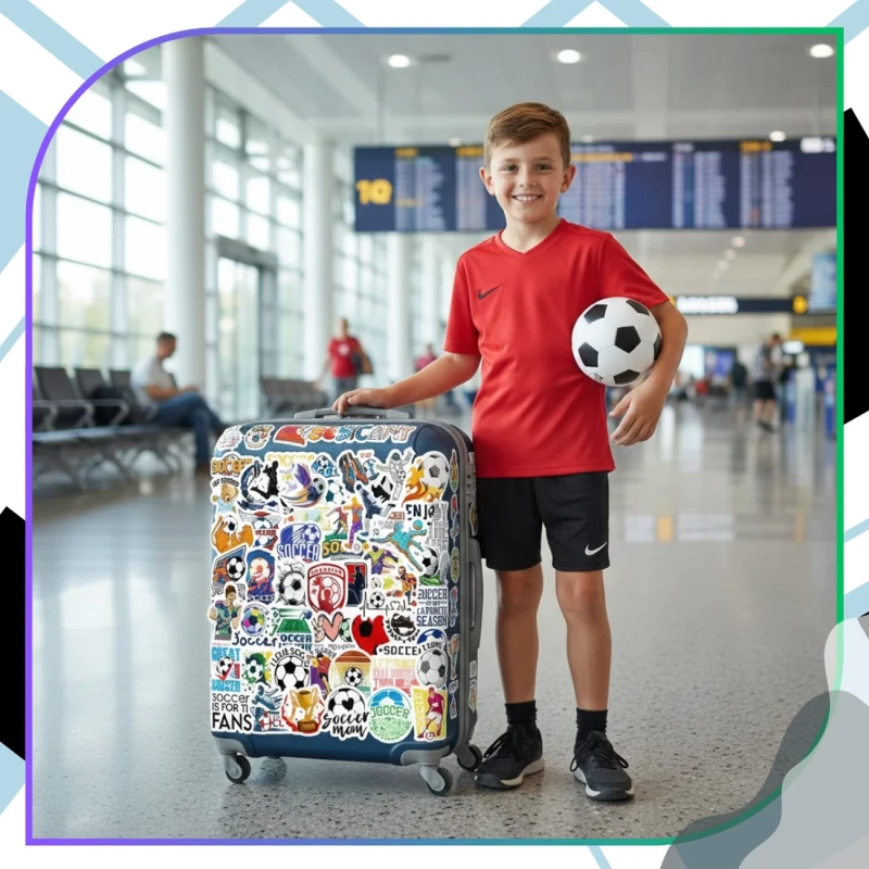 Naklejki piłkarskie soccer zestaw 50szt dla dzieci DIY dekoracja 3.webp