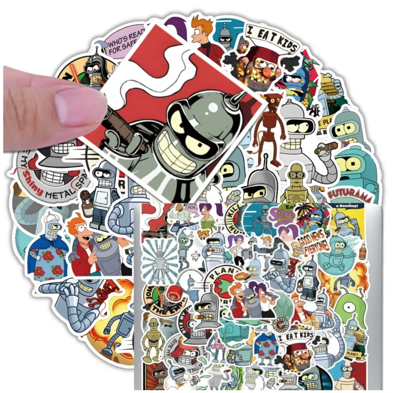 Naklejki Futurama zestaw 55szt dla dzieci DIY dekoracja 6.webp