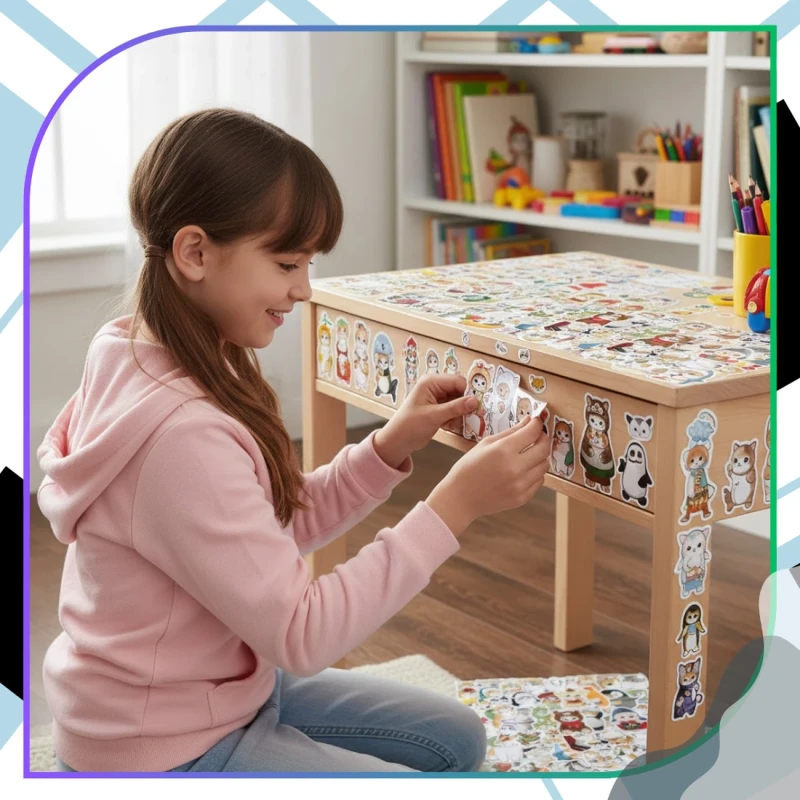 Naklejki kot Mofusand zestaw 55szt dla dzieci DIY dekoracja 2.webp
