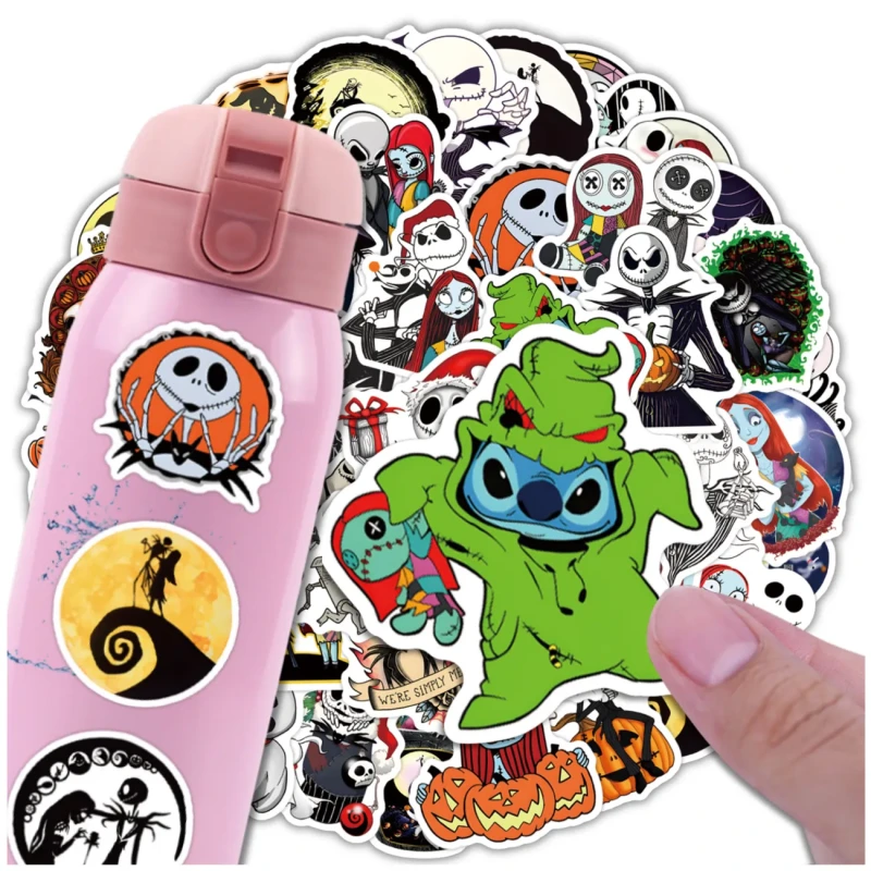 Naklejki Miasteczko Haloween zestaw 60szt dla dzieci DIY dekoracja 7.webp