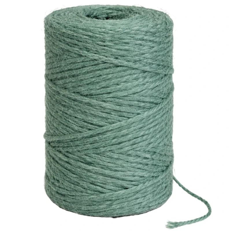Sznurek jutowy ozdobny naturalny 6,35mm 57,9m zielony linka mocny 4.webp