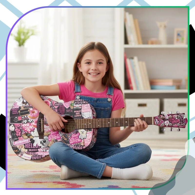 Naklejki Y2K Downtown Girls różowe zestaw 50szt DIY dekoracja 8.webp