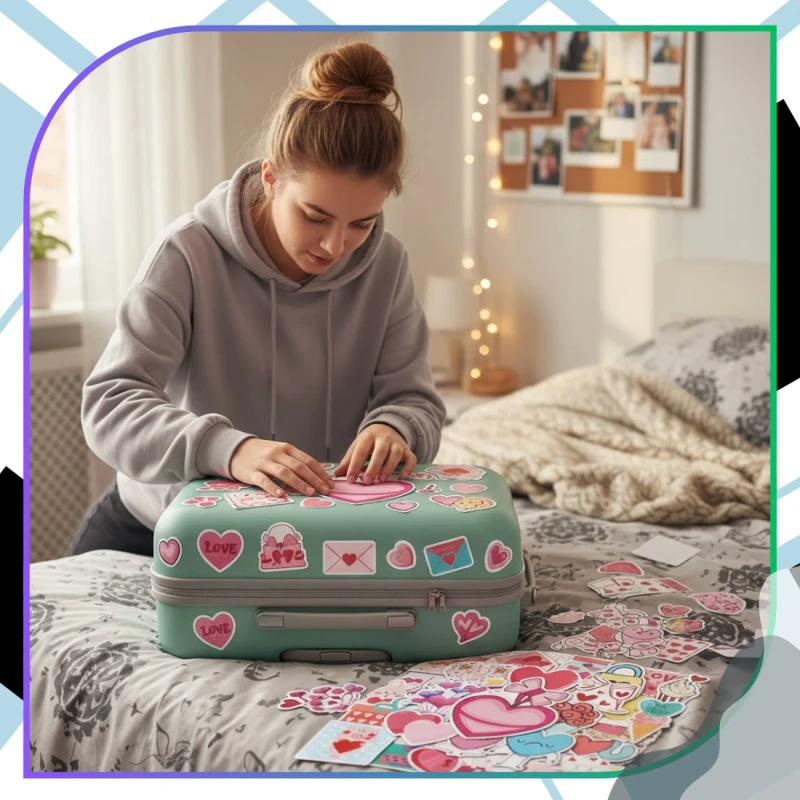 Naklejki waletynkowe zestaw 50szt kolorowe DIY dekoracja 6.webp