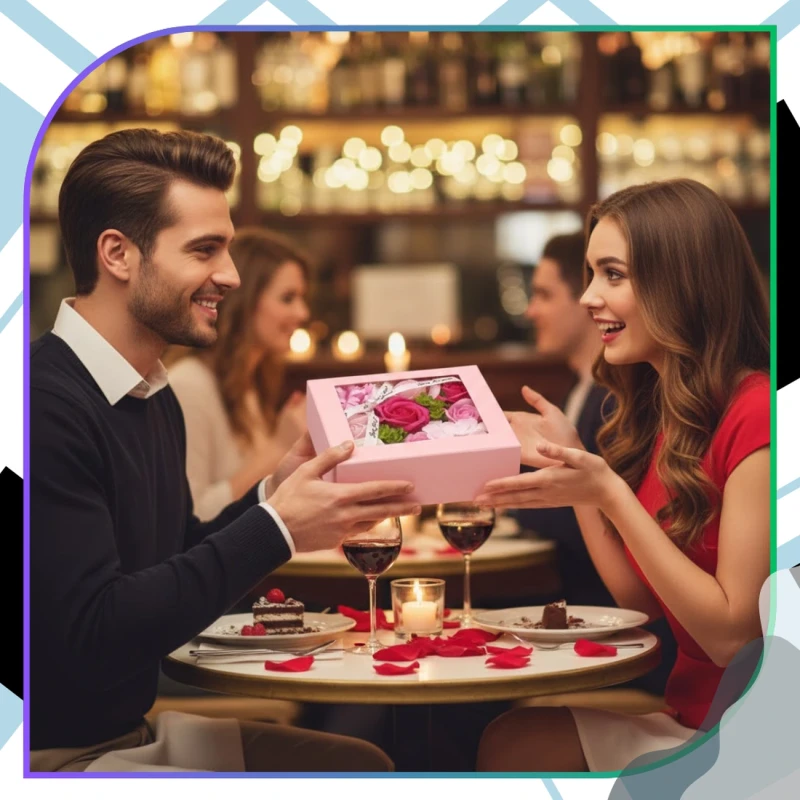 Flower Box zestaw róże zapachowe kwiaty mydlane na prezent 6.webp