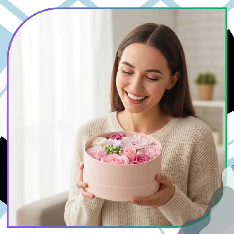 Flower Box zapachowe kwiaty mydlane zestaw prezent 7.webp