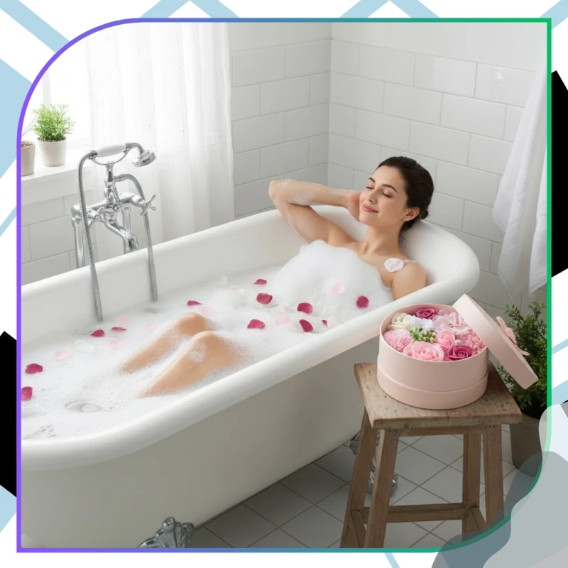 Flower Box zapachowe kwiaty mydlane zestaw prezent 9.webp