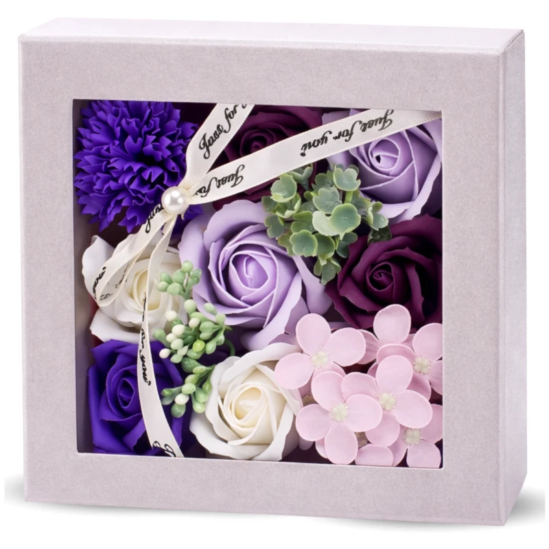 Flower Box mydlane kwiaty róże zapachowe zestaw prezent 1.webp