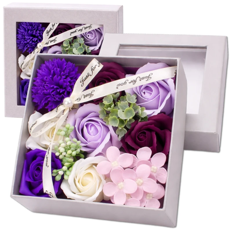 Flower Box mydlane kwiaty róże zapachowe zestaw prezent 2.webp