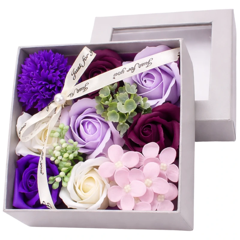 Flower Box mydlane kwiaty róże zapachowe zestaw prezent 5.webp