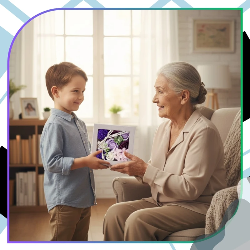 Flower Box mydlane kwiaty róże zapachowe zestaw prezent 7.webp