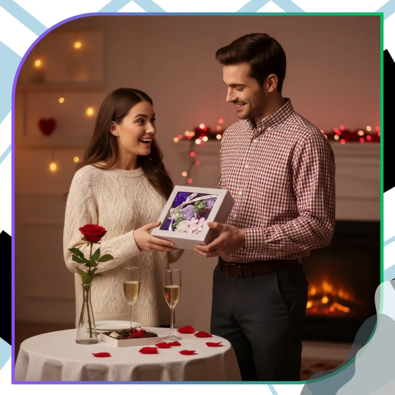 Flower Box mydlane kwiaty róże zapachowe zestaw prezent 9.webp