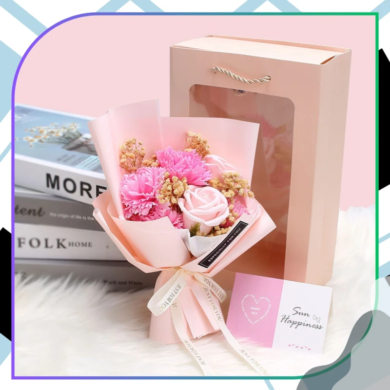 Flower Box mydlane różowe róże kwiaty zapachowe zestaw prezent 6.webp