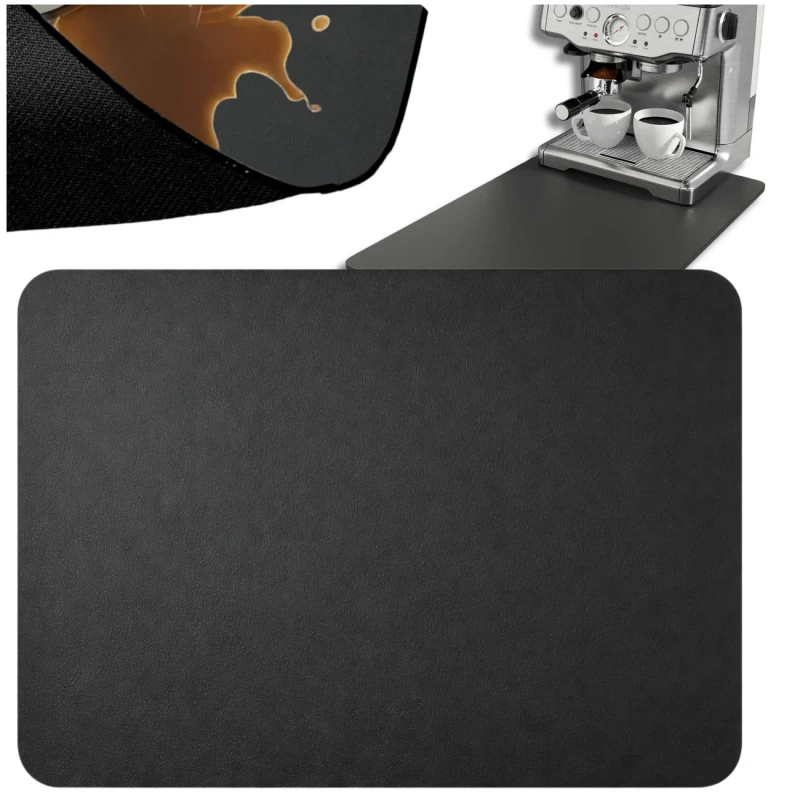 Mata pod ekspres do kawy czarna antypoślizgowa podkładka chłonna 30 x 50cm 7.webp