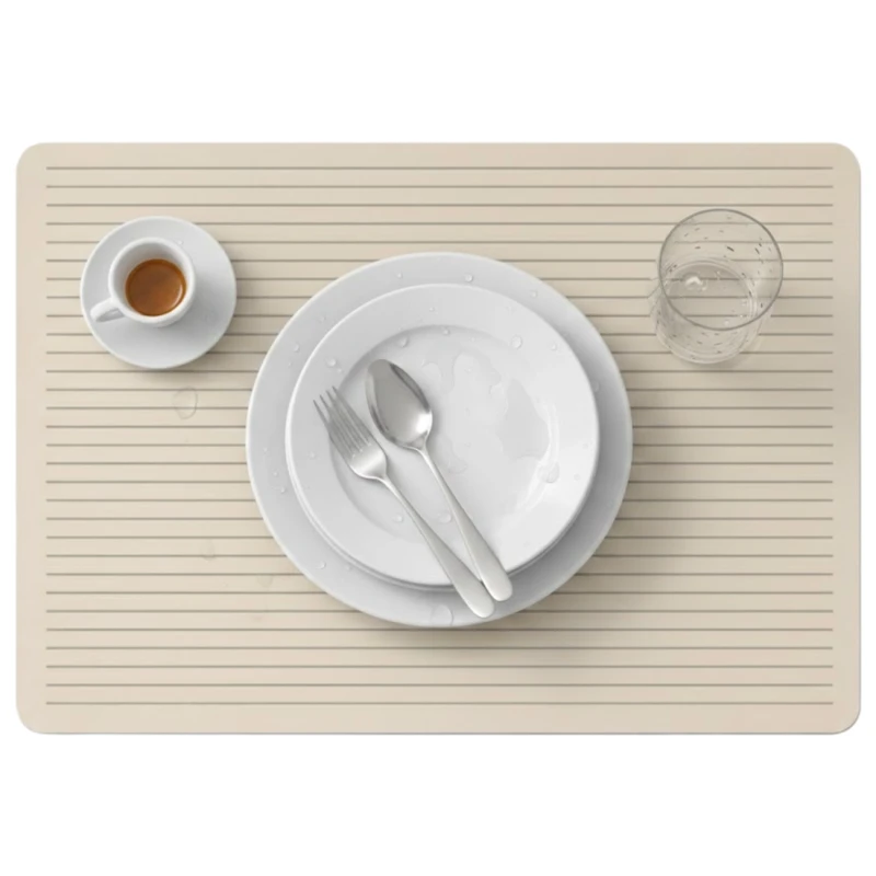 Mata kuchenna pod ekspres antypoślizgowa chłonna beżowa podkładka 30 x 50cm 5.webp