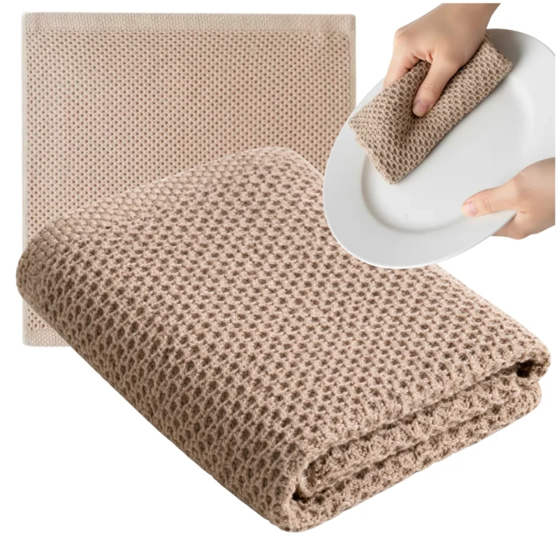 Ściereczka ścierka bawełniana kuchenna 34cm brązowa 3.webp