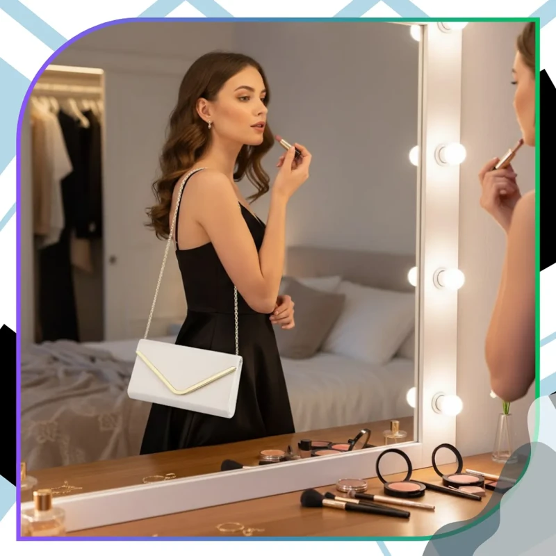 Kopertówka torebka wizytowa damska na ramie wieczorowa elegancka beżowa8.webp