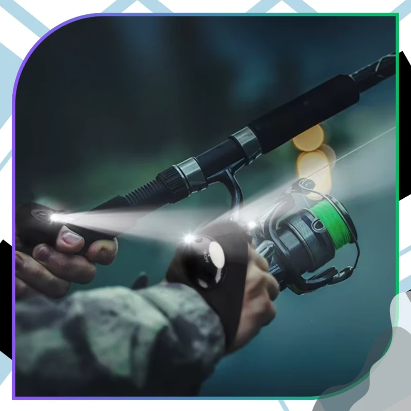 Rękawiczki świecące LED latarka survival wodoodporne regulowane czarne 2 szt 8.webp