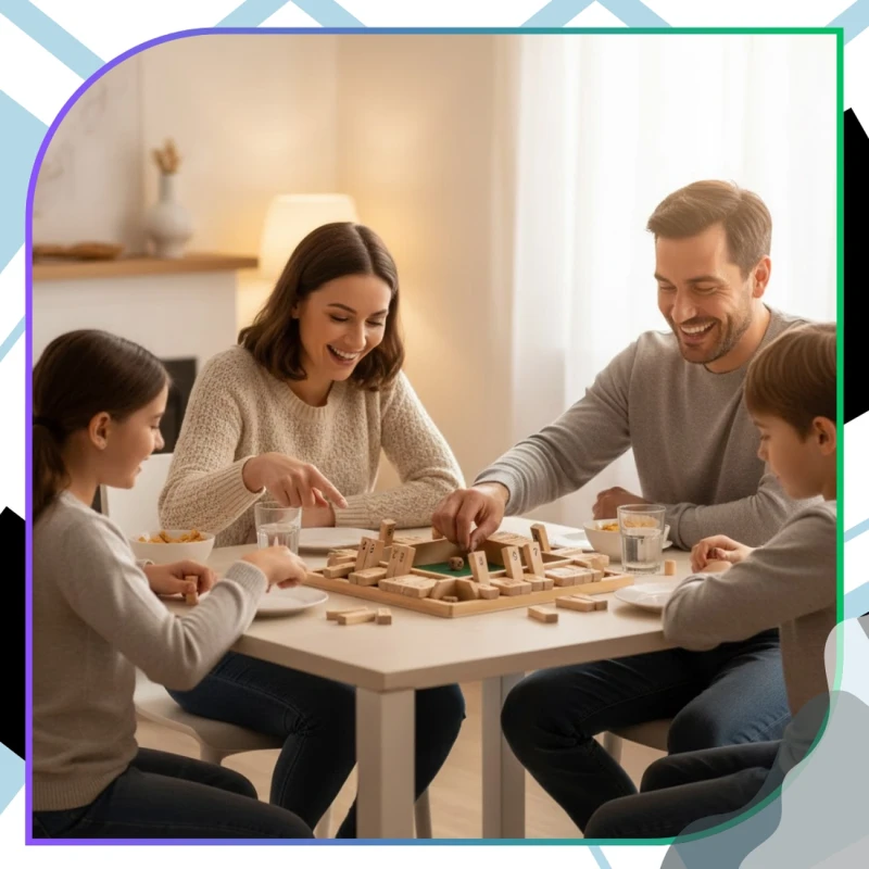 Drewniana gra planszowa edukacyjna w kości Shut the Box Zamknij Pudełko 9.webp