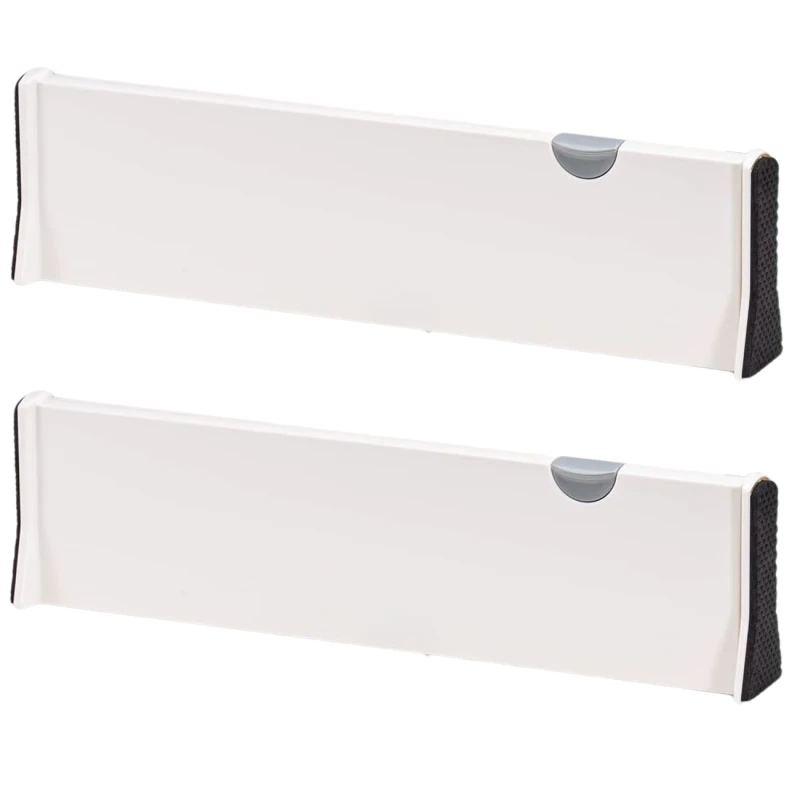 Przegroda do szuflady regulowana biała separator organizer zestaw 2 szt 5.webp