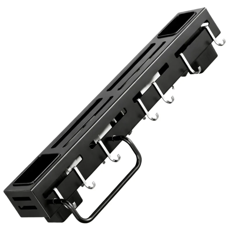 Organizer uchwyt kuchenny na noże i akcesoria ścienny 40 cm czarny3.webp