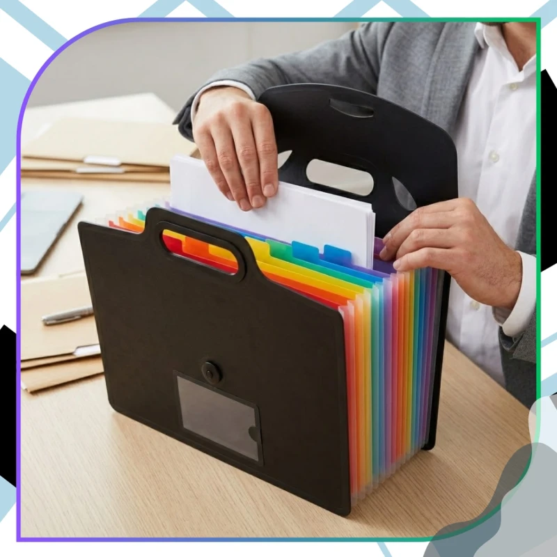 Organizer na dokumenty teczka z przegródkami harmonijkowa A46.webp