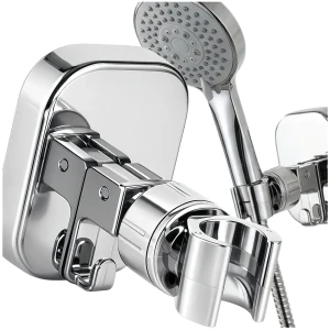 Obrotowy uchwyt prysznicowy 360° mocowanie na przyssawkę stal nierdzewna