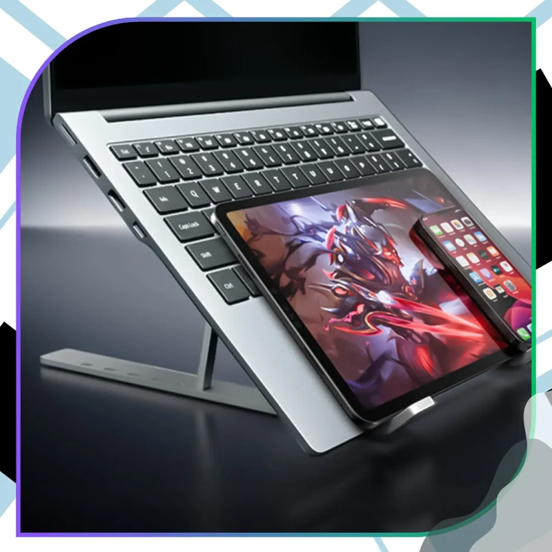 Ergonomiczna podstawka chłodząca do laptopa składana10.webp