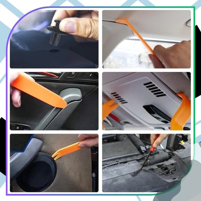 Spineczki Do Tapicerki Auto 120 Szt Zestaw Klipsów Montażowych9.webp