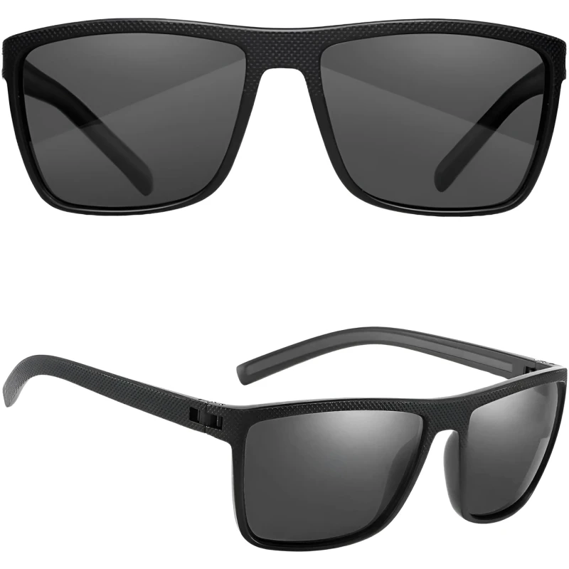 Sportowe okulary polaryzacyjne uniwersalne nerdy męskie czarne6.webp