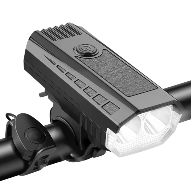 Lampka rowerowa mocna solarna LED + dzwonek 3 tryby światła4.webp