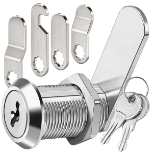 Zamek meblowy 20mm z kluczem – metalowy zamek dźwigniowy do szafek i skrzynek