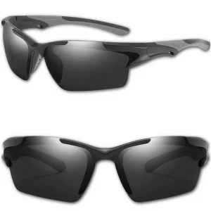 Czarne okulary rowerowe do jazdy sportowe damskie męskie