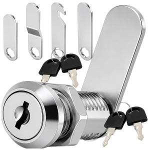 Zamek meblowy 20mm do szafki – metalowy z 4 kluczykami w zestawie