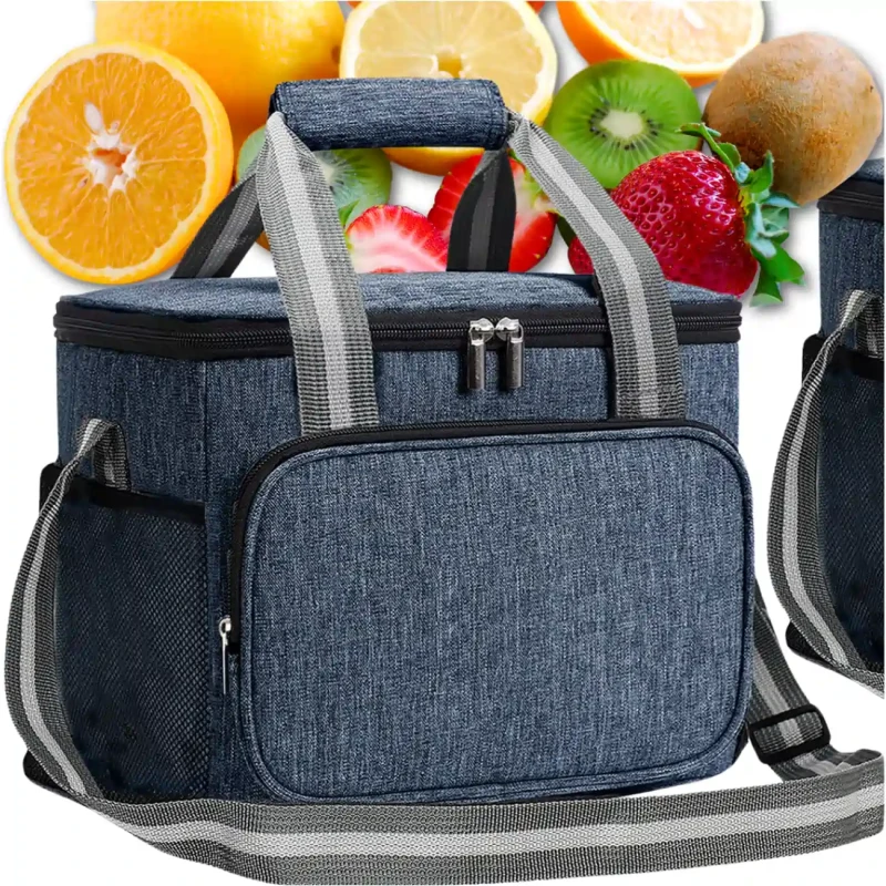 LUNCH BOX termiczna pojemna na jedzenie torba śniadaniowa na ramię2.webp