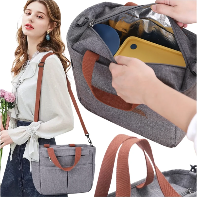 Torba LUNCH BOX termiczna na jedzenie śniadaniowa podróż pojemna2.webp