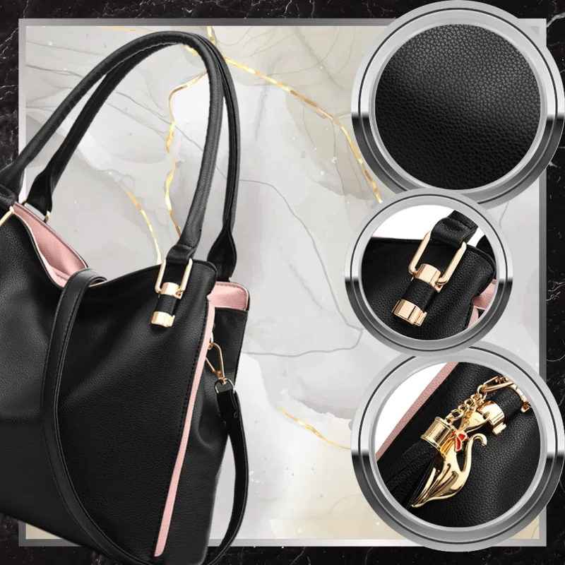 Torebka-damska-shopper-bag-czarna-eko-skóra-BAD&BAGS.webp