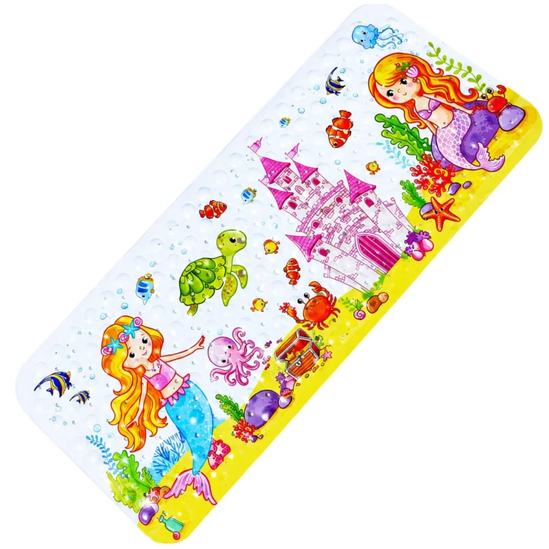 Mata Antypoślizgowa do Wanny 100 × 40 cm Dla Dzieci - Motyw Syrenek 1.webp